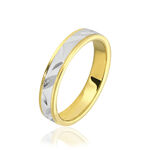 Alliance Ilki Ruban Or Bicolore - Alliances Unisex | Histoire d&rsquo;Or