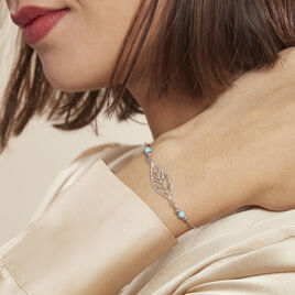 Bracelet Grethel Argent Blanc Turquoise - Bracelets fantaisie Femme | Histoire d’Or