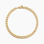 Bracelet Plaqu&eacute; Or Jaune Clement - Bracelets cha&icirc;ne Homme | Histoire d&rsquo;Or