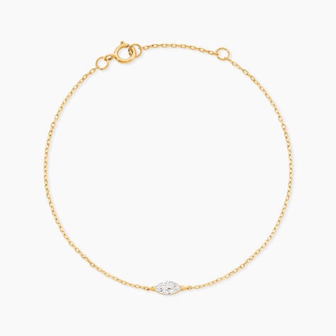 Bracelet Herk Or Jaune Oxyde De Zirconium - F&ecirc;te des m&egrave;res Femme | Histoire d&rsquo;Or