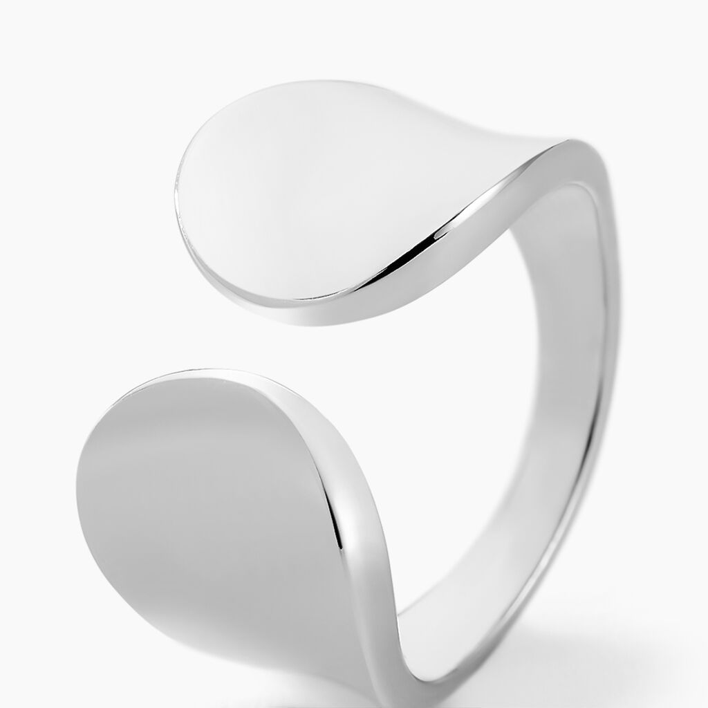 Bague Two Argent Blanc - Bagues fantaisie Famille | Histoire d’Or