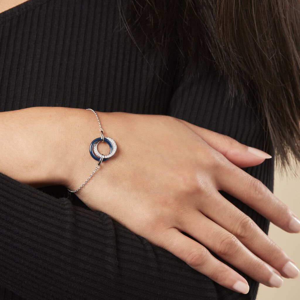 Bracelet Grizzel Argent Céramique Oxyde - Bracelets Femme | Histoire d’Or