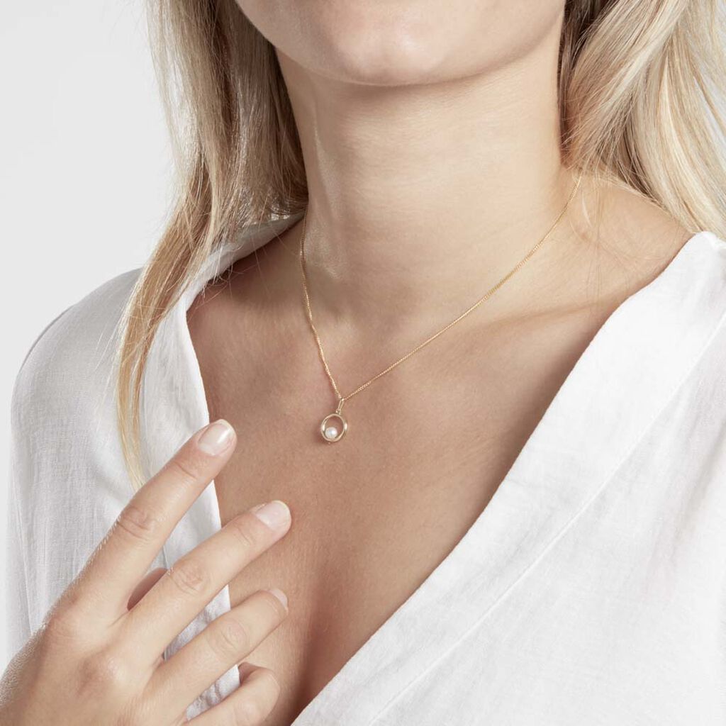 Pendentif Imelie Or Jaune Perle De Culture - Pendentifs Femme | Histoire d’Or