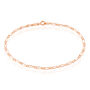 Bracelet Ophelio Maille Alternee 1/1 Or Rose