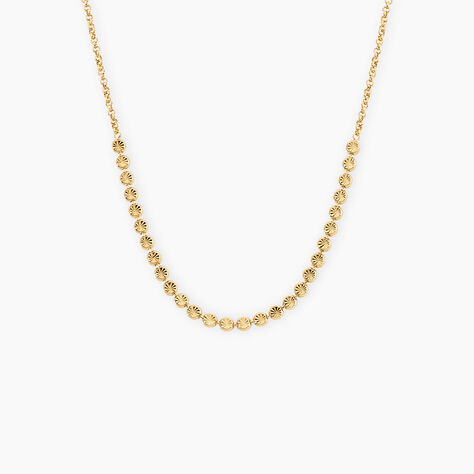 Collier Oceana Argent Dor&eacute; A L'Or 750/1000 - Bijoux sans pierre Femme | Histoire d&rsquo;Or