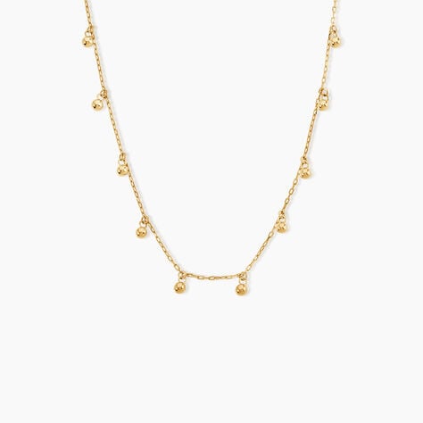 Collier Bethanie Argent Dor&eacute; A L'Or 750/1000 - Bijoux sans pierre Femme | Histoire d&rsquo;Or