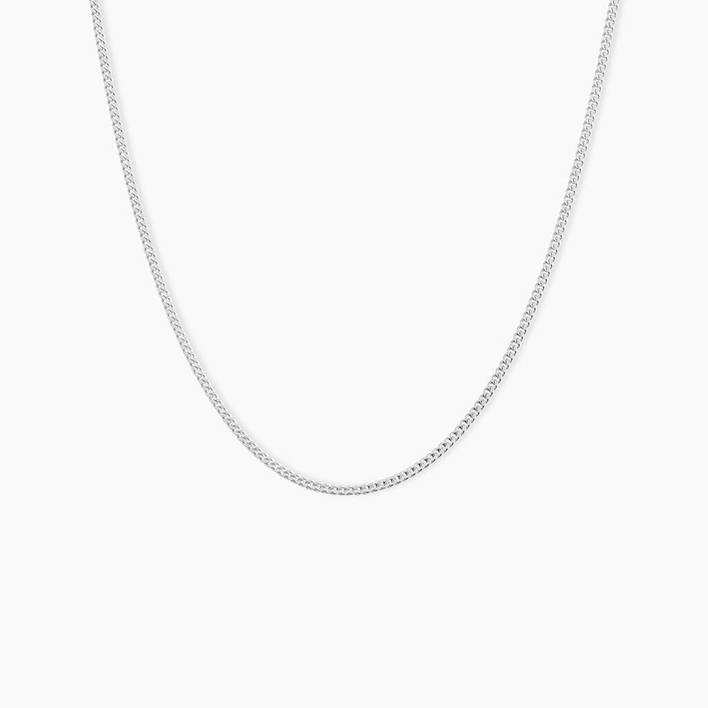 Chaîne Imad Maille Gourmette Or Blanc - Chaines Famille | Histoire d’Or
