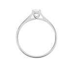 Bague Solitaire Victoria Or Blanc Diamant - Bagues solitaires Femme | Histoire d&rsquo;Or