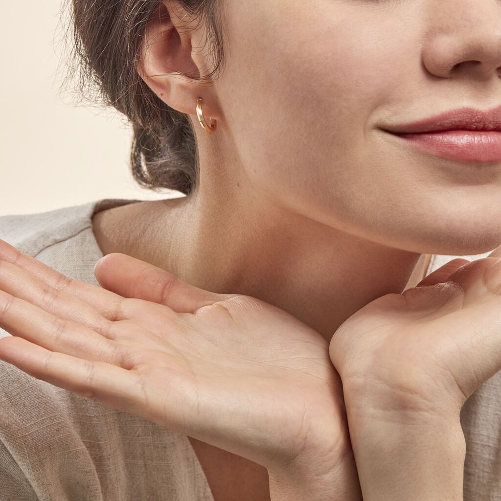 Créoles Ilana Or Jaune - Boucles d'oreilles créoles Femme | Histoire d’Or