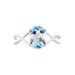 Bague Solitaire Armaelle Or Blanc Topaze - Bagues solitaires Femme | Histoire d’Or