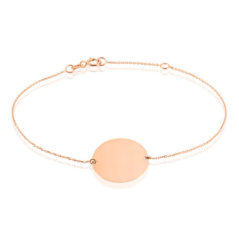 Bracelet Pastille Gravable Or Rose - Bracelets Naissance Femme | Histoire d’Or