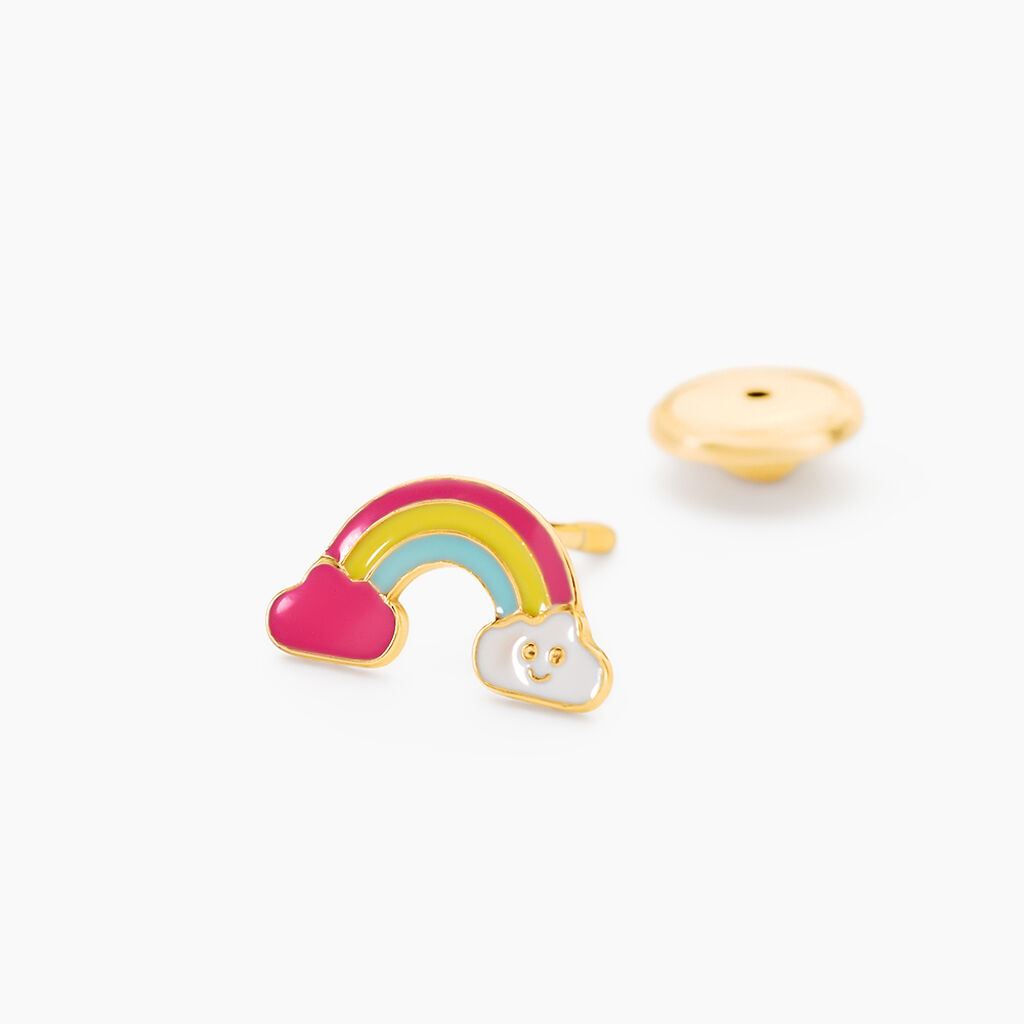 Boucles D'oreilles Puces Larkin Or Jaune - Clous d'oreilles Enfant | Histoire d&rsquo;Or