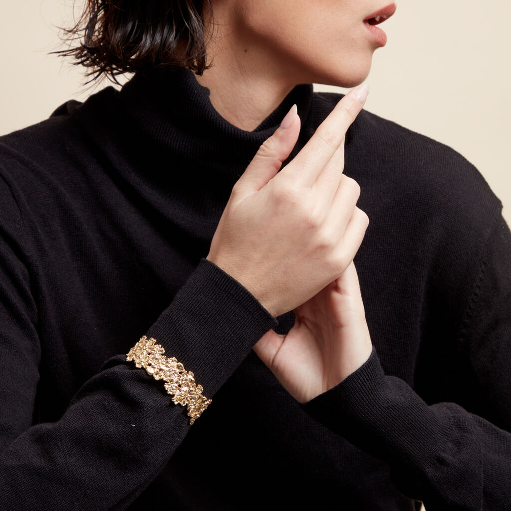 Jonc Dyonis Acier Jaune - Bracelets Femme | Histoire d’Or