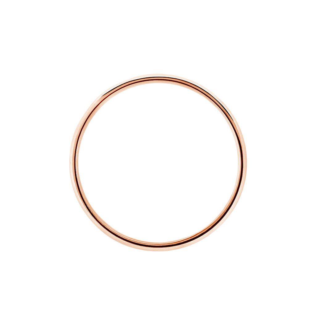 Alliance Caroline Sablee Demi Jonc Classique Or Bicolore - Alliances Femme | Histoire d&rsquo;Or