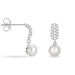 Boucles D'oreilles Pendantes Providence Argent  Perle De Culture Oxyde - Boucles d'oreilles fantaisie Femme | Histoire d’Or