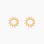 Boucles D'oreilles Puces Adelinda Plaqu&eacute; Or Jaune - Boucles d'oreilles fantaisie Femme | Histoire d&rsquo;Or