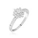 Bague Chouchou Platine Blanc Diamant - Bagues avec pierre Femme | Histoire d’Or