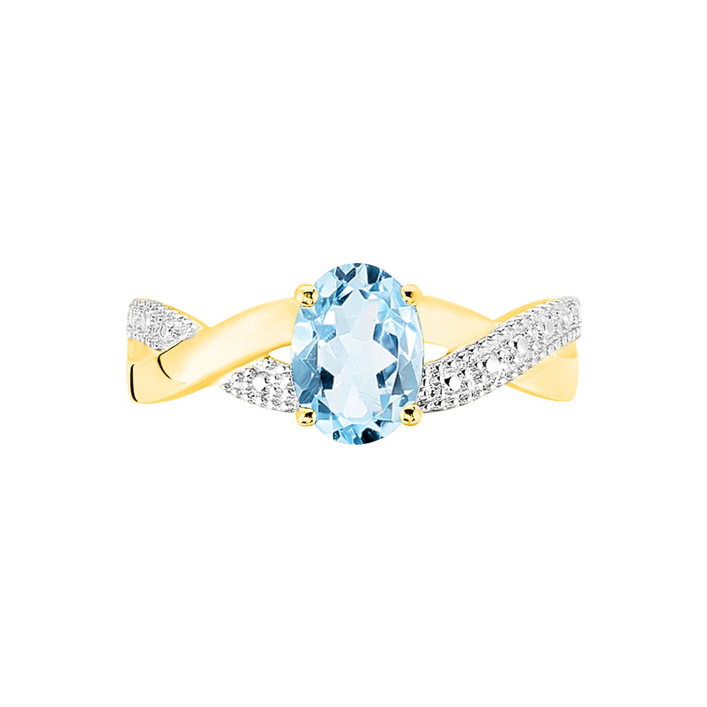 Bague Candice Or Jaune Topaze - Bagues solitaires Femme | Histoire d’Or