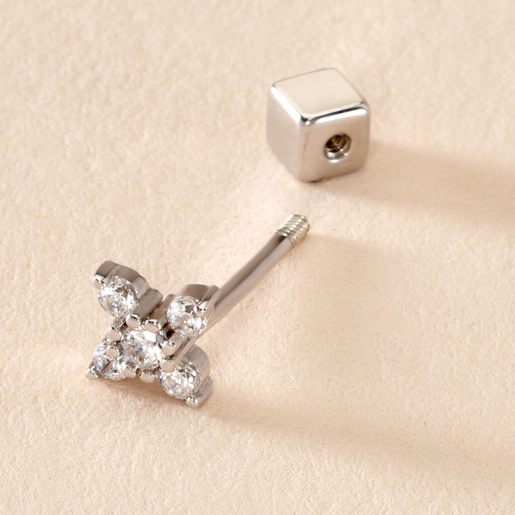 Piercing D'oreille Unitaire Argent Galihya Oxydes De Zirconium - Bijoux Femme | Histoire d&rsquo;Or