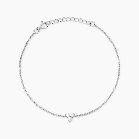 Bracelet Thylane Argent Blanc Oxyde De Zirconium - Bracelets Femme | Histoire d’Or