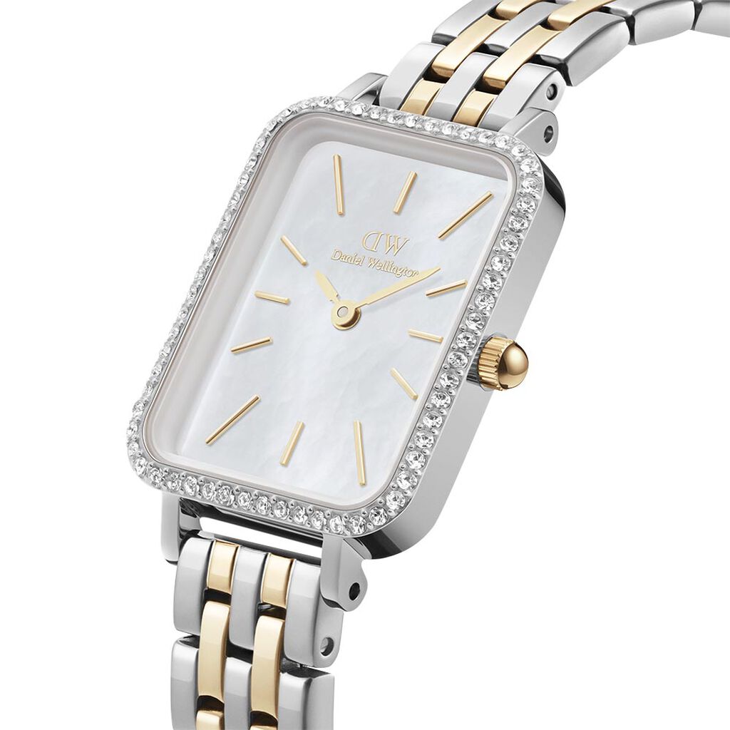 Montre Daniel Wellington Quadro Nacre Blanche - Montres Femme | Histoire d’Or