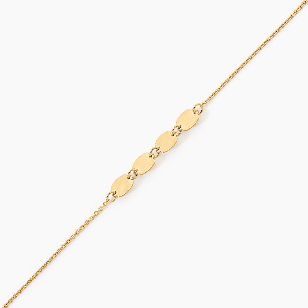 Bracelet Lueur Argent Dor&eacute; A L'Or 750/1000 - Bijoux sans pierre Femme | Histoire d&rsquo;Or