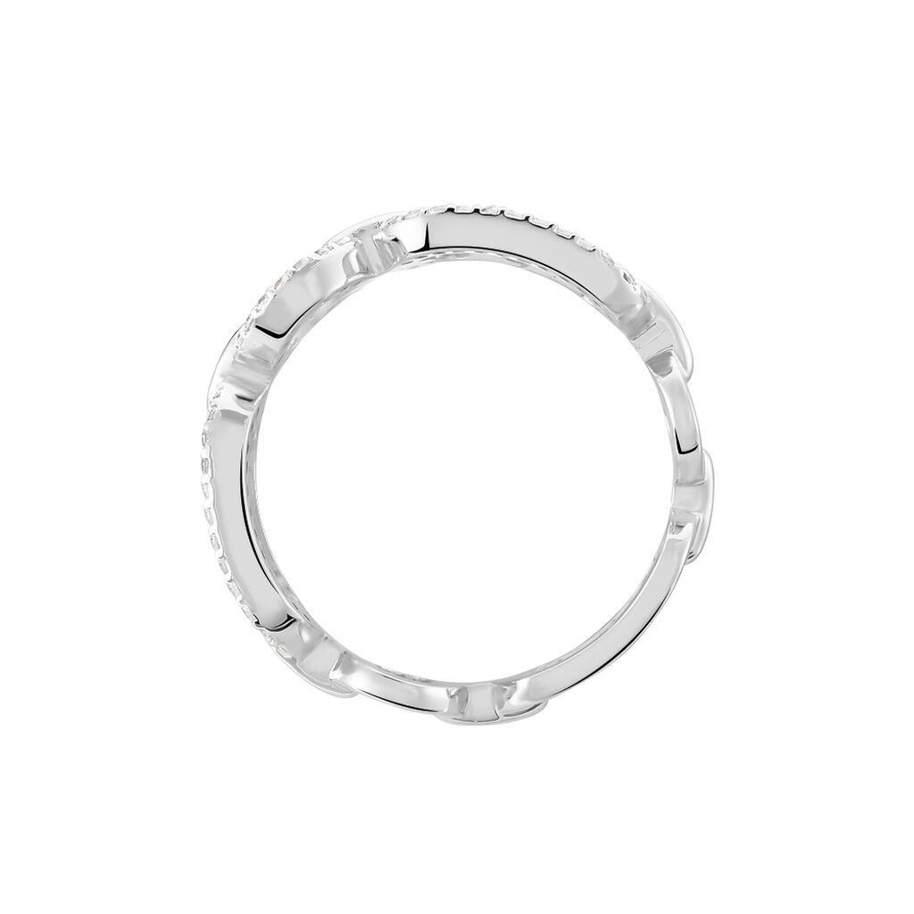 Bague Ela Argent Blanc Oxyde De Zirconium - Bagues avec pierre Femme | Histoire d’Or