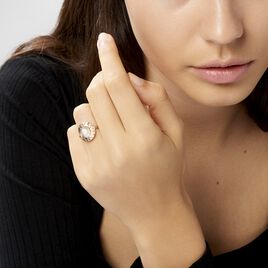 Bague Linna Plaqué Or Jaune Pierre De Lune - Bagues solitaires Femme | Histoire d’Or
