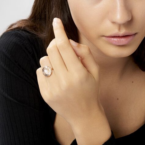 Bague Linna Plaqué Or Jaune Pierre De Lune - Bagues solitaires Femme | Histoire d’Or