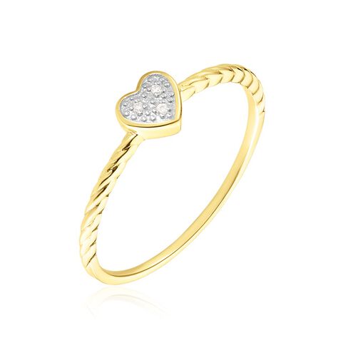 Bague Svana Or Jaune Diamant - Bagues avec pierre Femme | Histoire d’Or