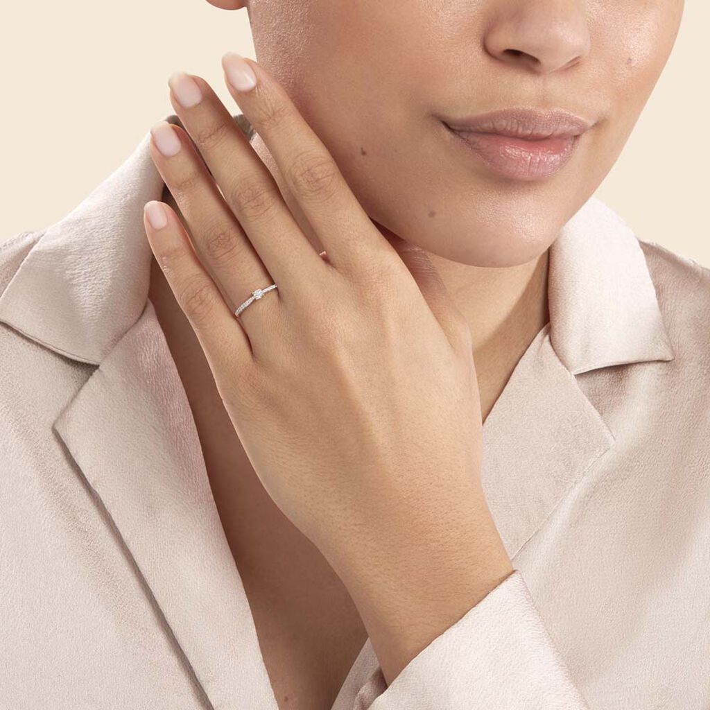 Bague Solitaire Hemera Or Jaune Diamant - Bagues solitaires Femme | Histoire d’Or