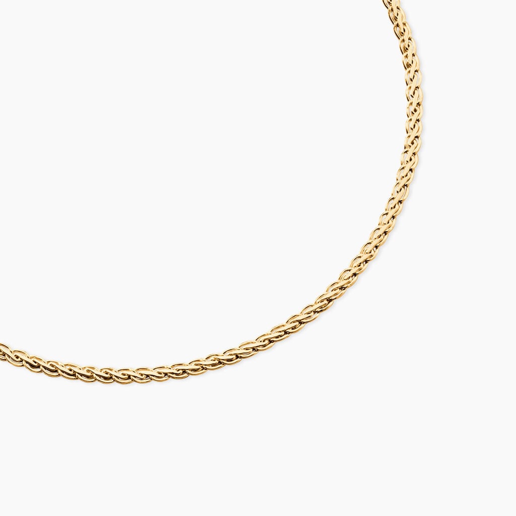 Collier Jayna Maille Palmier Or Jaune - Chaines Femme | Histoire d&rsquo;Or