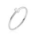 Bague Solitaire Djime Argent Blanc Oxyde De Zirconium - Bagues solitaires Femme | Histoire d’Or