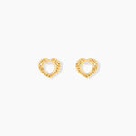 Boucles D'oreilles Puces Himelinda Or Jaune - Clous d'oreilles Femme | Histoire d&rsquo;Or