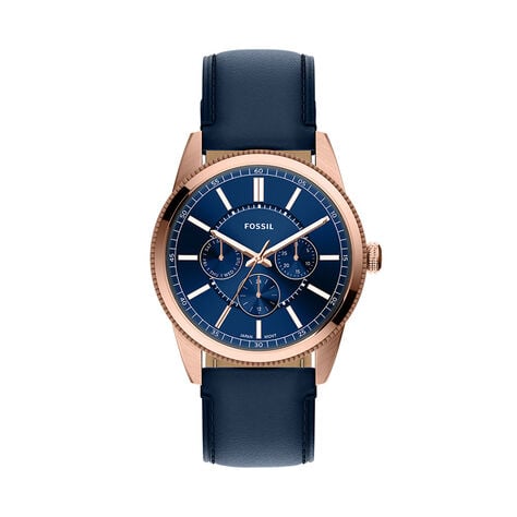 Montre Fossil Pearson Bleu - F&ecirc;te des p&egrave;res Homme | Histoire d&rsquo;Or