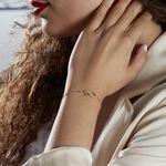 Bracelet Ishaae Plaqu&eacute; Or Jaune Oxyde De Zirconium - Bracelets Femme | Histoire d&rsquo;Or