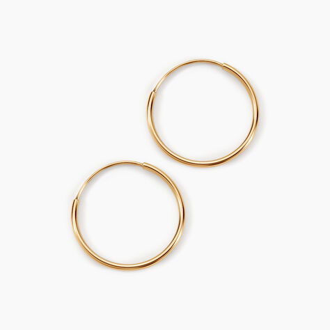 Créoles Muses Or Jaune - Boucles d'oreilles créoles Femme | Histoire d’Or