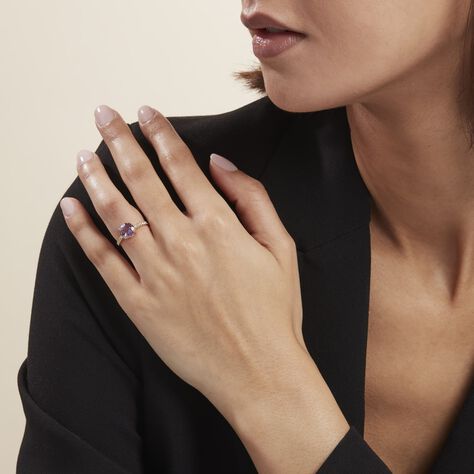 Bague Or Jaune Terese Améthyste - Bagues solitaires Femme | Histoire d’Or