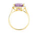 Bague Anna Or Jaune Amethyste Et Oxyde De Zirconium - Bagues avec pierre Femme | Histoire d’Or