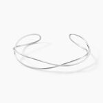 Bracelet Jonc Paros Argent Blanc - Bracelets joncs Femme | Histoire d&rsquo;Or
