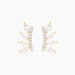 Boucles D'oreilles Puces Tiara Or Jaune Oxyde De Zirconium - Clous d'oreilles Femme | Histoire d’Or