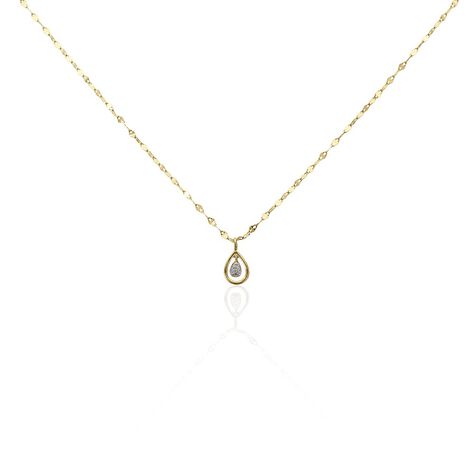 Collier Or Jaune Abhay Diamants - Colliers Femme | Histoire d’Or