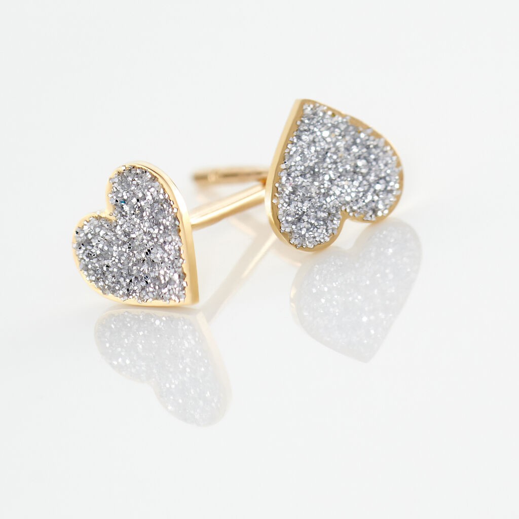 Boucles D'oreilles Puces Marta Or Jaune - Clous d'oreilles Femme | Histoire d’Or