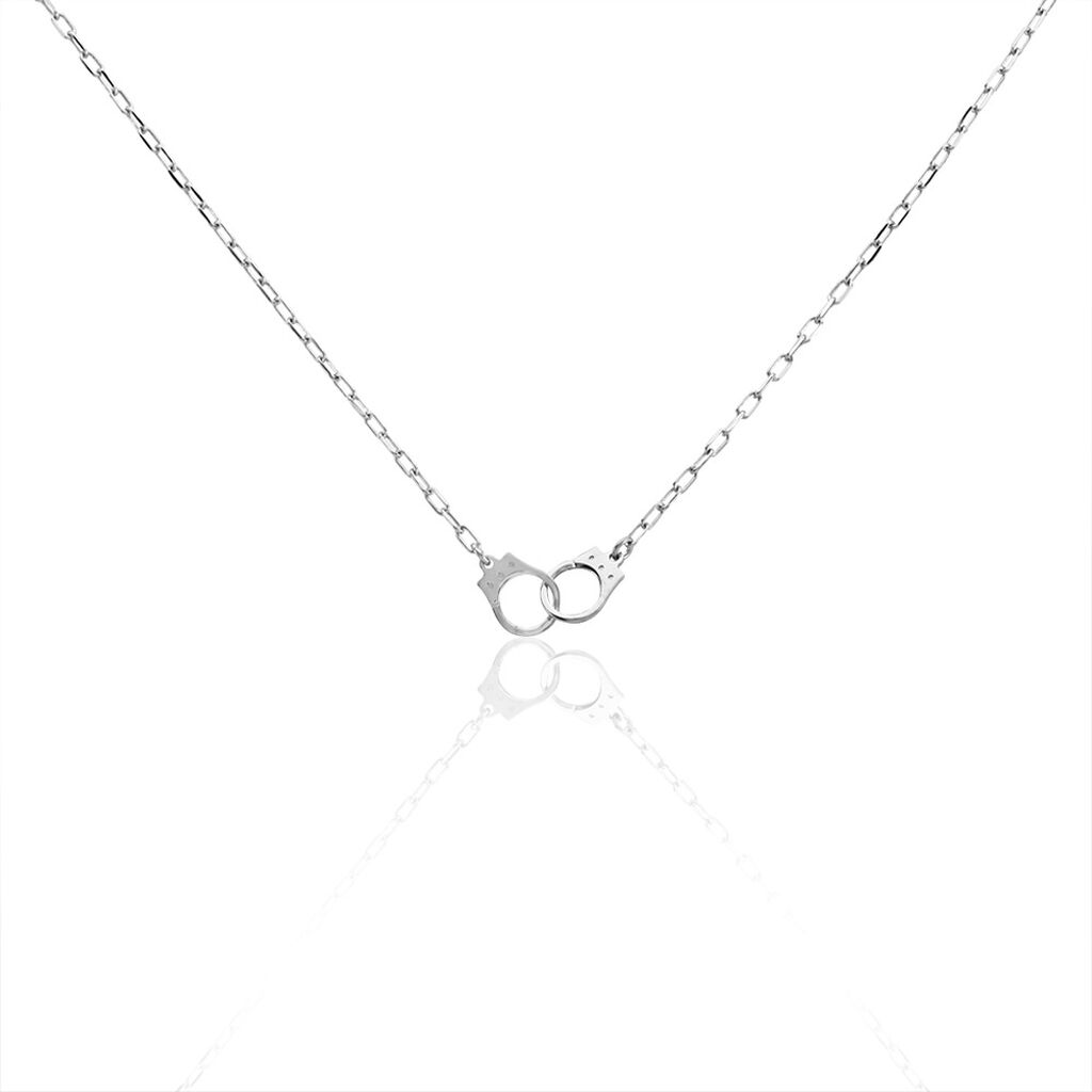 Collier Argent Blanc Sent - Colliers fantaisie Homme | Histoire d’Or