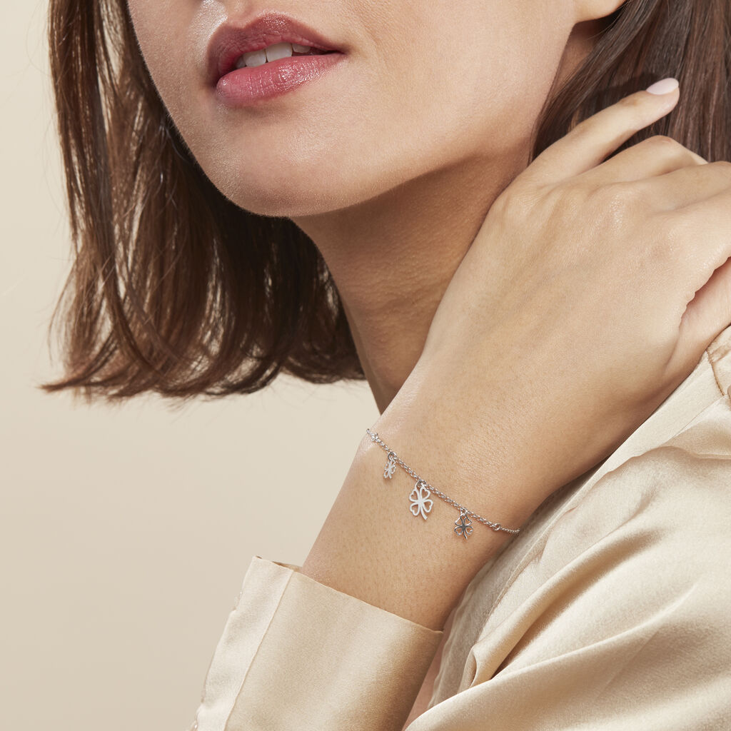 Bracelet Nedira Argent Blanc - Bracelets Femme | Histoire d’Or