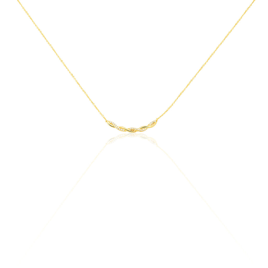 Collier Carolyne Or Jaune Oxyde De Zirconium - Colliers Femme | Histoire d&rsquo;Or