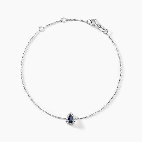 Bracelet Pluie D'Eclat Or Blanc Saphir Et Diamant - Bracelets Femme | Histoire d&rsquo;Or