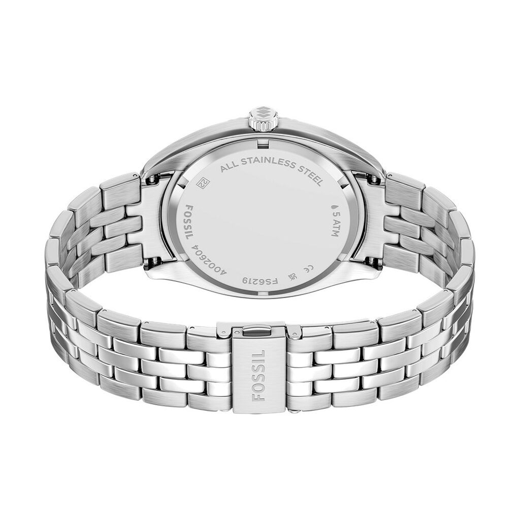 Montre Fossil Campbell Argent&eacute; - F&ecirc;te des p&egrave;res Homme | Histoire d&rsquo;Or