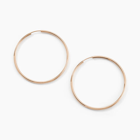 Cr&eacute;oles Valencina Or Rose - Boucles d'oreilles cr&eacute;oles Femme | Histoire d&rsquo;Or