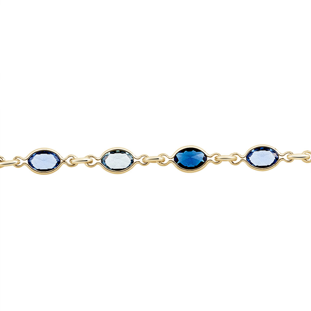 Bracelet Ilvaae Plaqué Or Jaune Pierre De Synthese - Bracelets Femme | Histoire d’Or